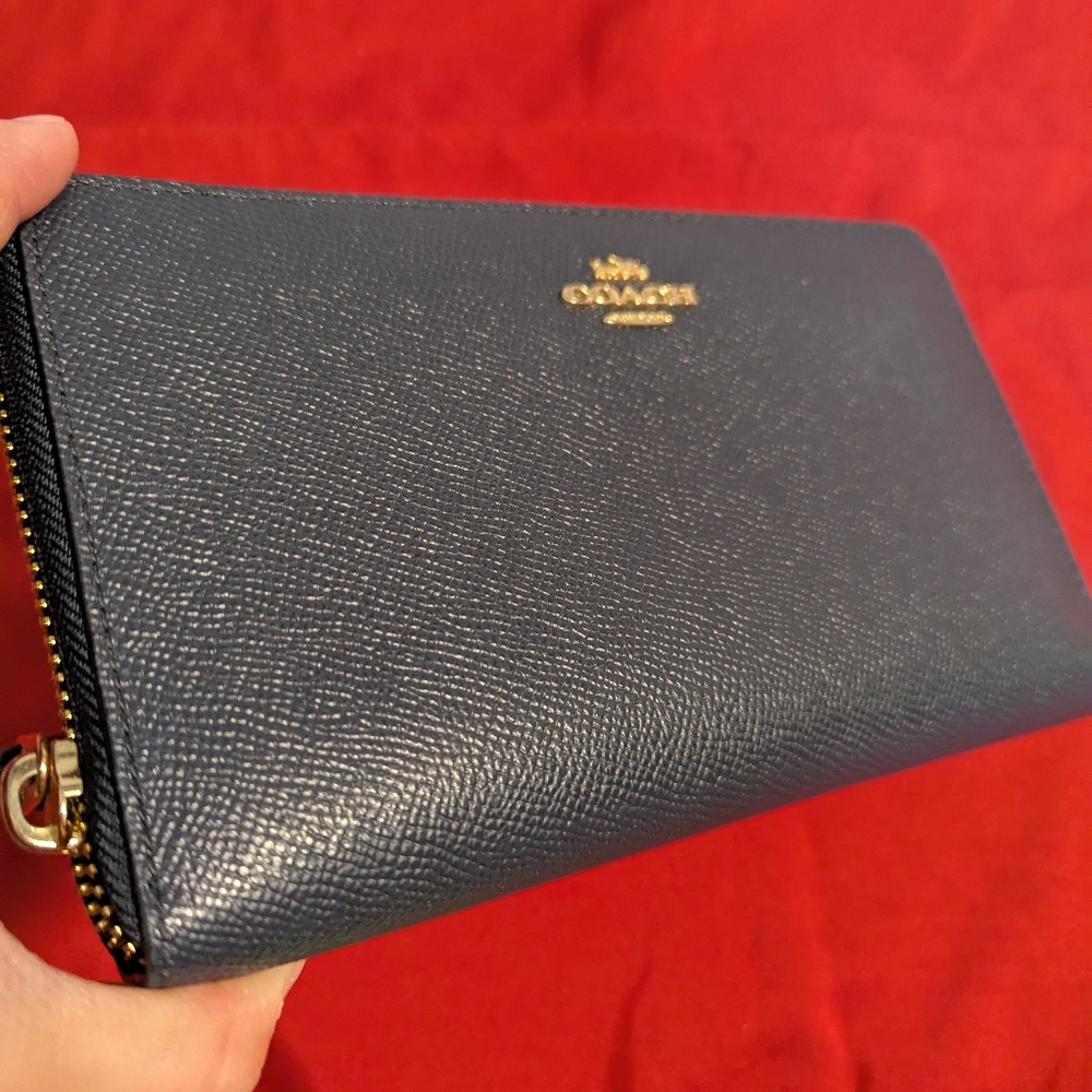 Navy Blue Coach Wallet - Picture 2 of 5